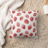 Strawberries Red White Dots クッション (ブランケット)