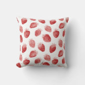 Strawberries Red White Dots クッション (正面)