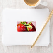 Strawberries Return Address Label ラベル (インサイチュ)