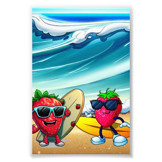 STRAWBERRIES SURFERS フォトプリント (正面)