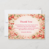 Strawberries & Sweethearts Valentine Party サンキューカード (正面)