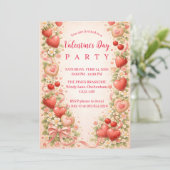 Strawberries & Sweethearts Valentine Party 招待状 (スタンド正面)