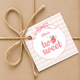 Strawberries Two Sweet 2nd Birthday フェイバータグ