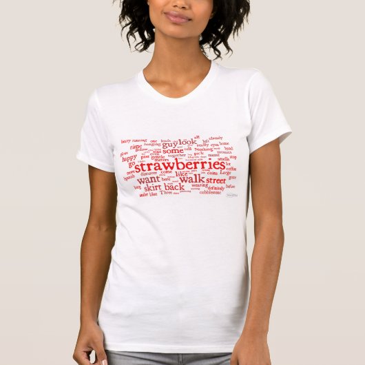 strawberries women's t-shirt tシャツ (正面)