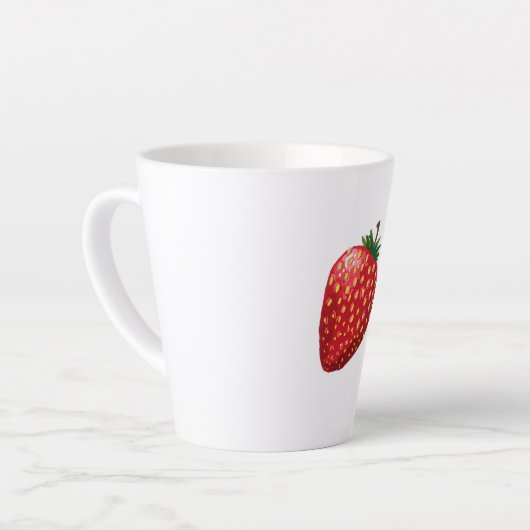 Strawberry カフェラテマグ (左アングル)