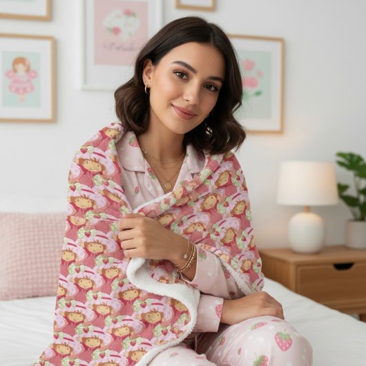 Strawberry シェルパブランケット