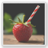 「STRAWBERRY」 シール (正面)