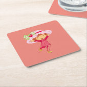 Strawberry スクエアペーパーコースター (アングル)