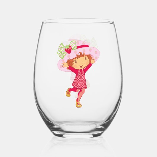 Strawberry ステムなしワイングラス (裏面)