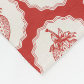 Strawberry フリースブランケット (角)