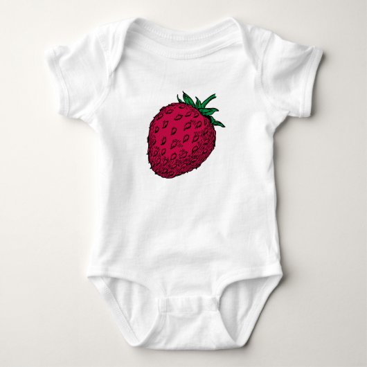 strawberry ベビーボディスーツ (正面)