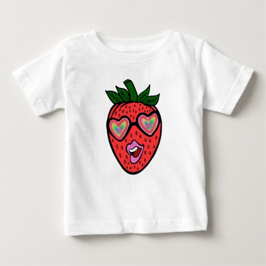 strawberry  ベビーTシャツ (正面)