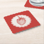 Strawberry ペーパーコースター (アングル)