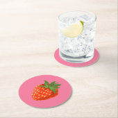 Strawberry ラウンドペーパーコースター (インサイチュ)
