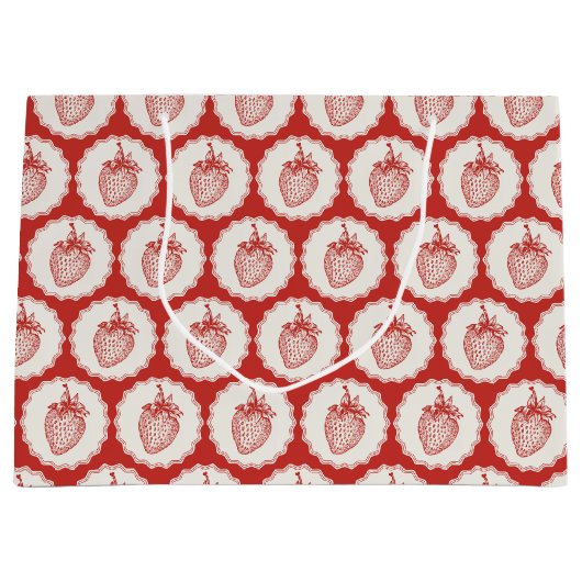 Strawberry ラージペーパーバッグ (正面)