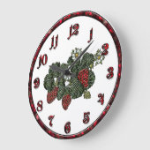 Strawberry ラージ壁時計 (傾斜)