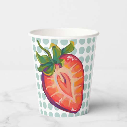 Strawberry  紙コップ (裏面)