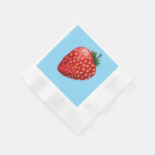Strawberry 縁ありカクテルナプキン (角)