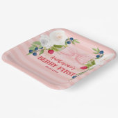 Strawberry 1st Berry First strawberry Birthday  ペーパープレート (傾斜あり)