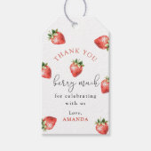 Strawberry 1st Birthday Berry Sweet One ギフトタグ (正面)