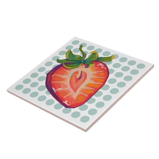 Strawberry, aardbei タイル (側面)