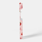 Strawberry and Pink Bows Pattern Phone Case iPhoneケース (左側面)