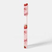 Strawberry and Pink Bows Pattern Phone Case iPhoneケース (右側面)
