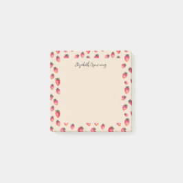 Strawberry Art Watercolor Farmhouse Style Kitchen  ポストイット