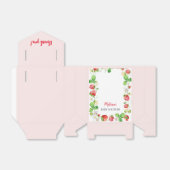 Strawberry Baby Shower フェイバーボックス (折り畳みなし)