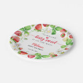 Strawberry Baby Shower ペーパープレート (アングル)