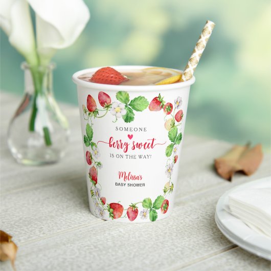 Strawberry Baby Shower 紙コップ (インサイチュ)