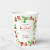 Strawberry Baby Shower 紙コップ (裏面)