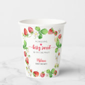 Strawberry Baby Shower 紙コップ (正面)