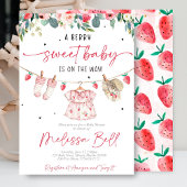 Strawberry Baby Shower Invitation  招待状