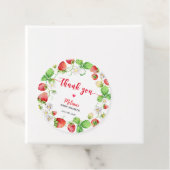 Strawberry Baby Shower Thank You フェイバータグ (インサイチュ)