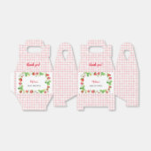 Strawberry Baby Shower Thank You フェイバーボックス (折り畳みなし)