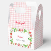 Strawberry Baby Shower Thank You フェイバーボックス (オープン)