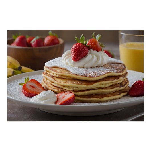 Strawberry & Banana Pancakes ポスター (正面)
