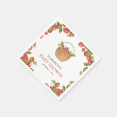 Strawberry Basket Berry Sweet Baby Shower スタンダードカクテルナプキン (角)