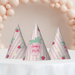 Strawberry Berry First Birthday Party Hat パーティーハット