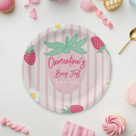 Strawberry Berry First Paper Plate ペーパープレート