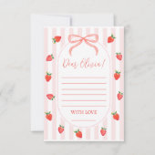 Strawberry Berry First Time Capsule Card 招待状 (正面)