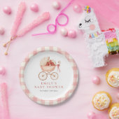 Strawberry Berry Sweet Baby Shower ペーパープレート (パーティー)