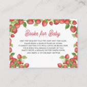 Strawberry Berry Sweet Baby Shower Books for Baby エンクロージャーカード (正面)