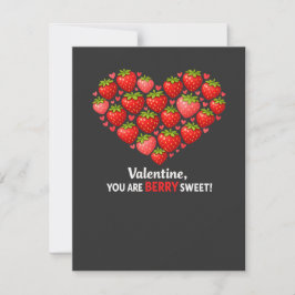 Strawberry Berry Sweet Kids Valentines Day ノートカード