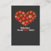 Strawberry Berry Sweet Kids Valentines Day 名刺 (正面)