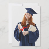 Strawberry Berry Sweet Photo Graduation Party 招待状 (裏面)