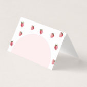 Strawberry berry sweet place cards (正面)