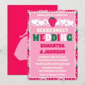 Strawberry Berry Sweet Wedding 招待状 (正面/裏面)