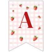Strawberry Birthday bunting banner バンティングフラッグ (第3の旗)